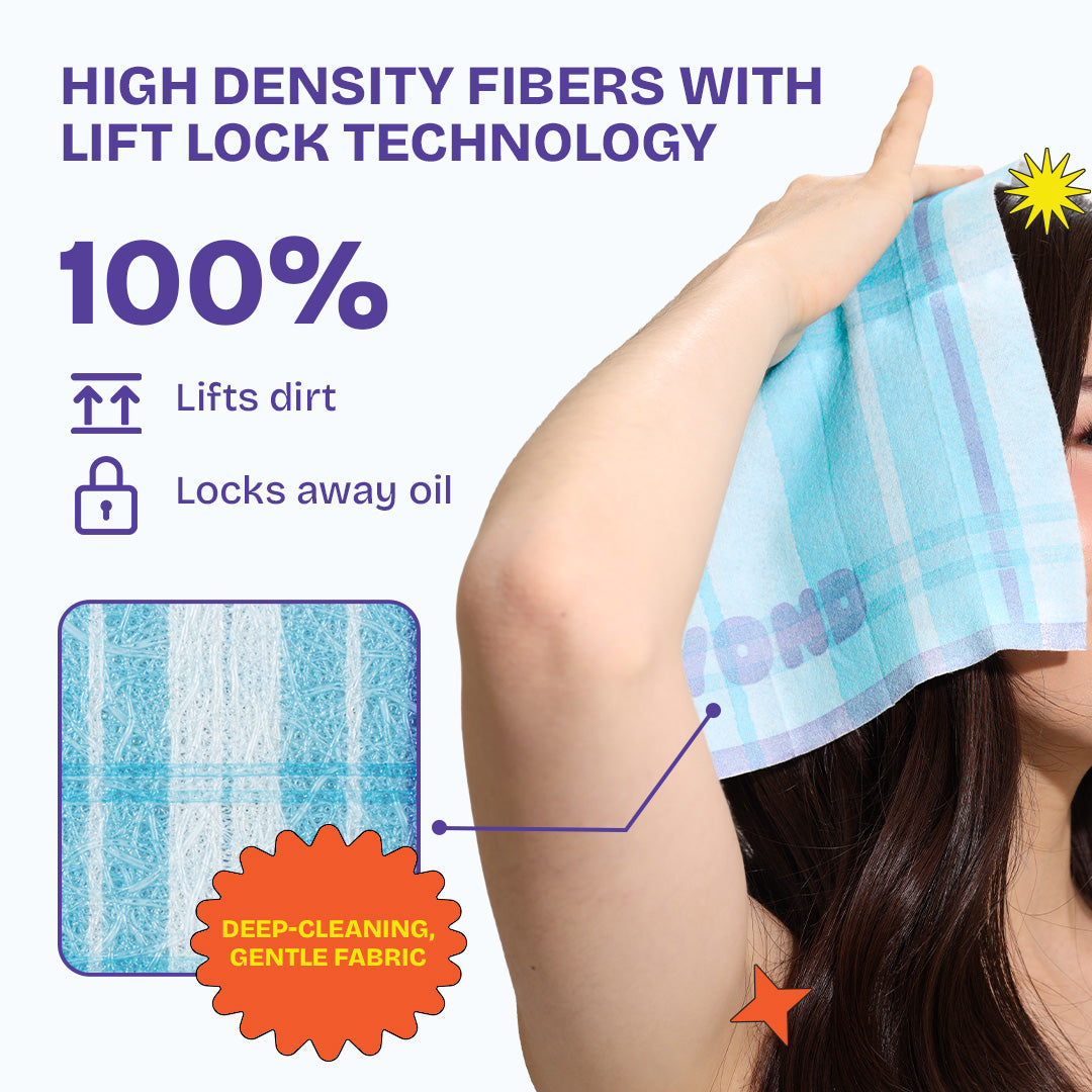 B/YOND Hair Reset Dry Shampoo Towel 10pcs | Wipes Dirt, Sweat & Oil | Anti-Dandruff Bimpo Panyo